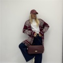 cardigan senza bottoni etnico